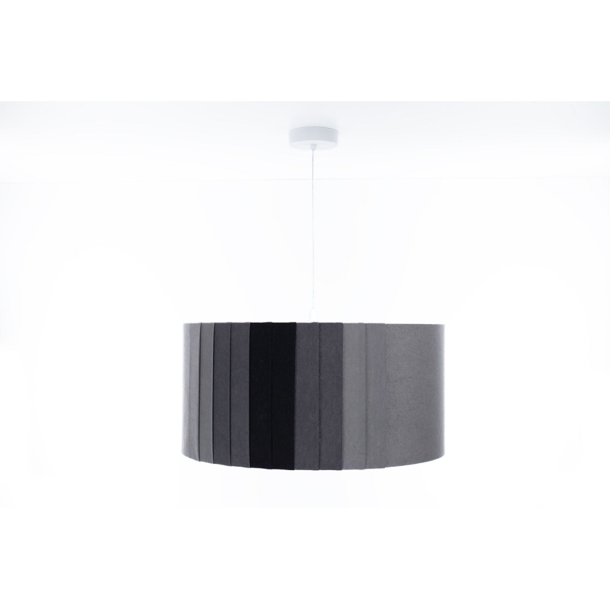 Pendelleuchte an Kabel STRIPES 1xE27/60W/230V Ø 40 cm grau