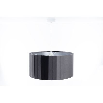 Pendelleuchte an Kabel STRIPES 1xE27/60W/230V Ø 40 cm grau