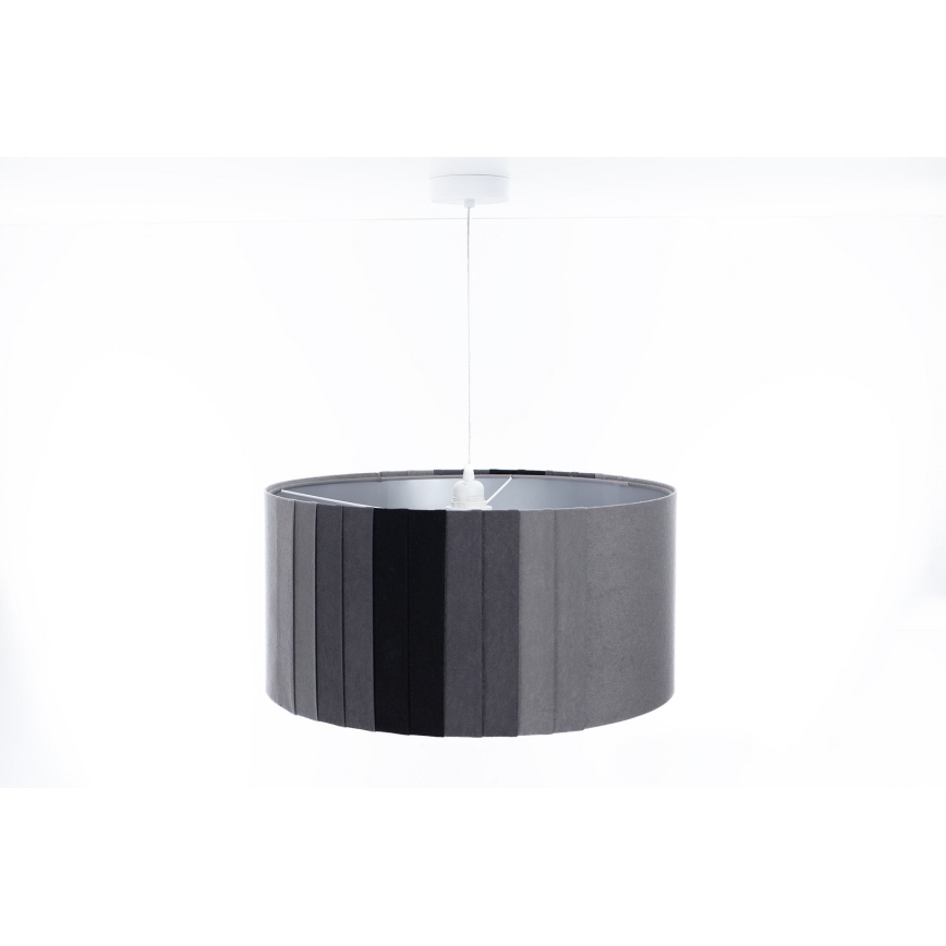 Pendelleuchte an Kabel STRIPES 1xE27/60W/230V Ø 40 cm grau