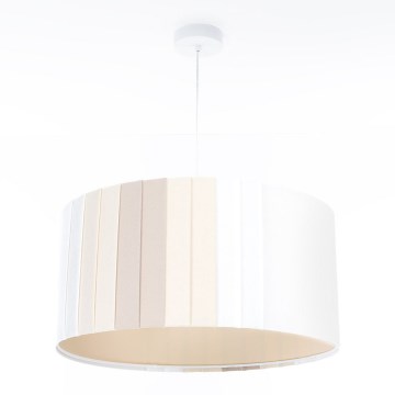 Pendelleuchte an Kabel STRIPES 1xE27/60W/230V Ø 60 cm cremefarben