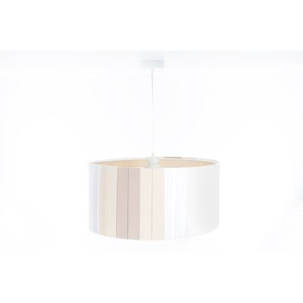 Pendelleuchte an Kabel STRIPES 1xE27/60W/230V Ø 60 cm cremefarben