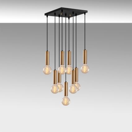 Pendelleuchte an Kabel TEMPO 9xE27/40W/230V goldfarben