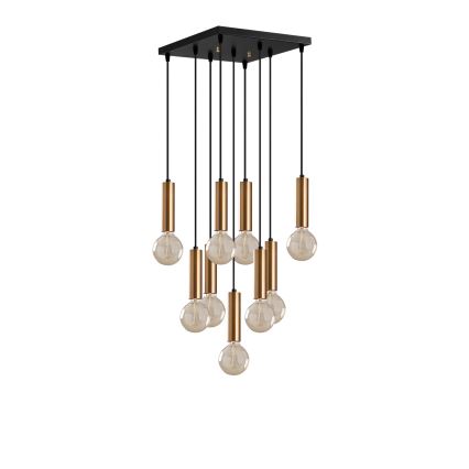 Pendelleuchte an Kabel TEMPO 9xE27/40W/230V goldfarben