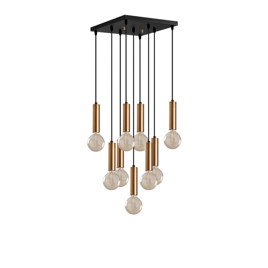 Pendelleuchte an Kabel TEMPO 9xE27/40W/230V goldfarben