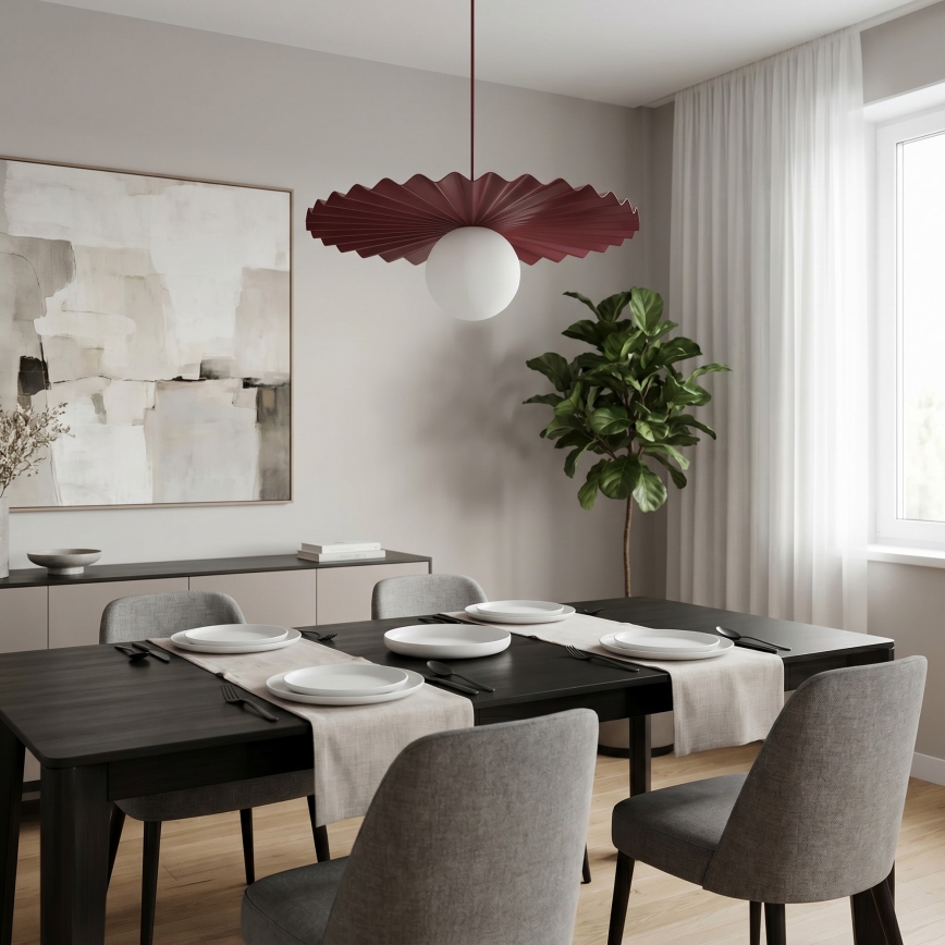 Pendelleuchte an Kabel UMBRA 1xG9/8W/230V rot