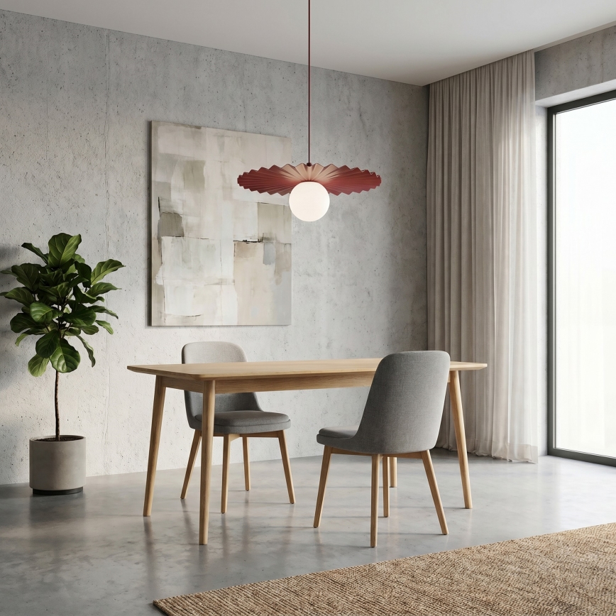Pendelleuchte an Kabel UMBRA 1xG9/8W/230V rot