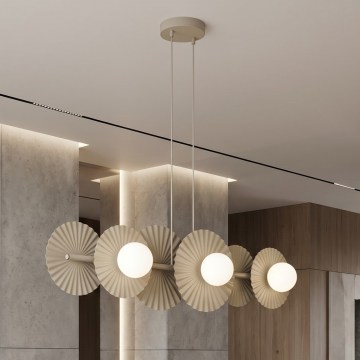 Pendelleuchte an Kabel UMBRA 6xG9/8W/230V beige