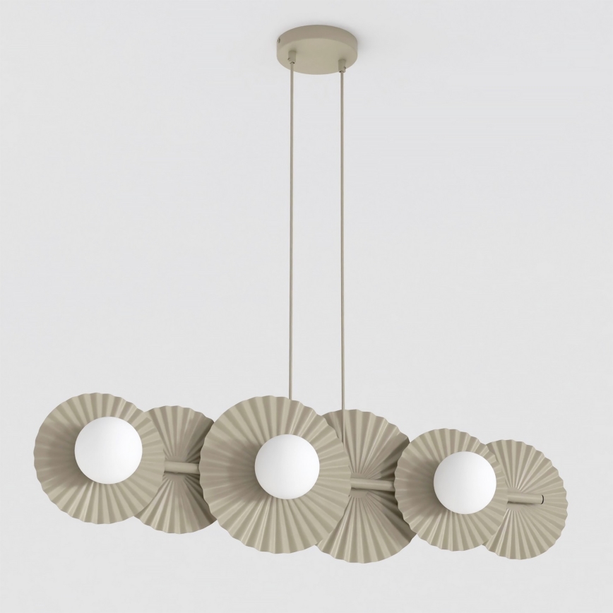 Pendelleuchte an Kabel UMBRA 6xG9/8W/230V beige