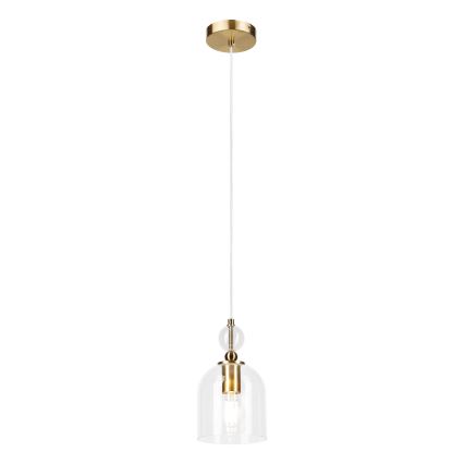 Pendelleuchte an Kabel VELARE 1xE27/15W/230V gold/transparent