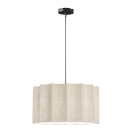 Pendelleuchte an Kabel WAVY 1xE27/14W/230V beige