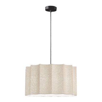 Pendelleuchte an Kabel WAVY 1xE27/14W/230V beige