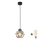 Pendelleuchte an Kabel ZULIA 1xE27/15W/230V schwarz/rauchschwarz