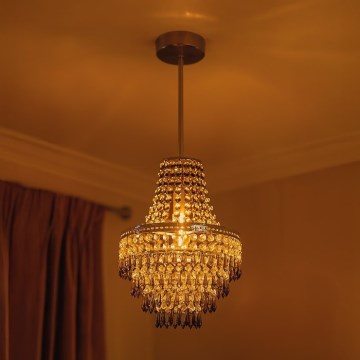 Pendelleuchte an Stange GEMMA, 1× E27 / 60 W / 230 V, Ø 23 cm