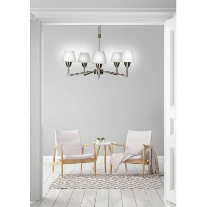 Pendelleuchte an Stange TOGO 5xG9/40W/230V matt chrom/weiß