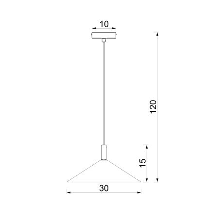 Pendelleuchte ANEGA an Stahlseil 1xGX53/15W/230V Ø 30 cm beige