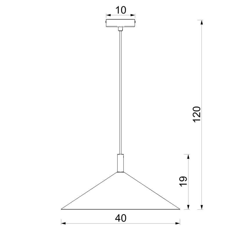 Pendelleuchte ANEGA mit Stahlseilaufhängung, 1xGX53/15W/230V, Ø 40 cm, beige