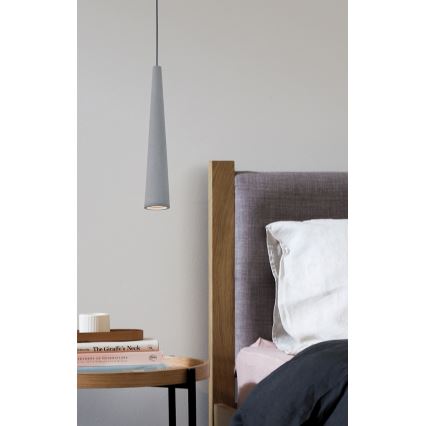 Pendelleuchte ANISHA mit Kabelaufhängung, 1xGU10/35W/230V, grau