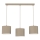 Pendelleuchte ARDEN mit Kabel 3xE27/15W/230V beige