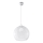 Pendelleuchte BALL an Kabel 1xE27/15W/230V, Ø 30 cm, transparent/glänzender Chrom