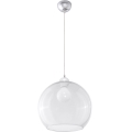 Pendelleuchte BALL mit Kabel 1xE27/15W/230V Ø 30 cm klar