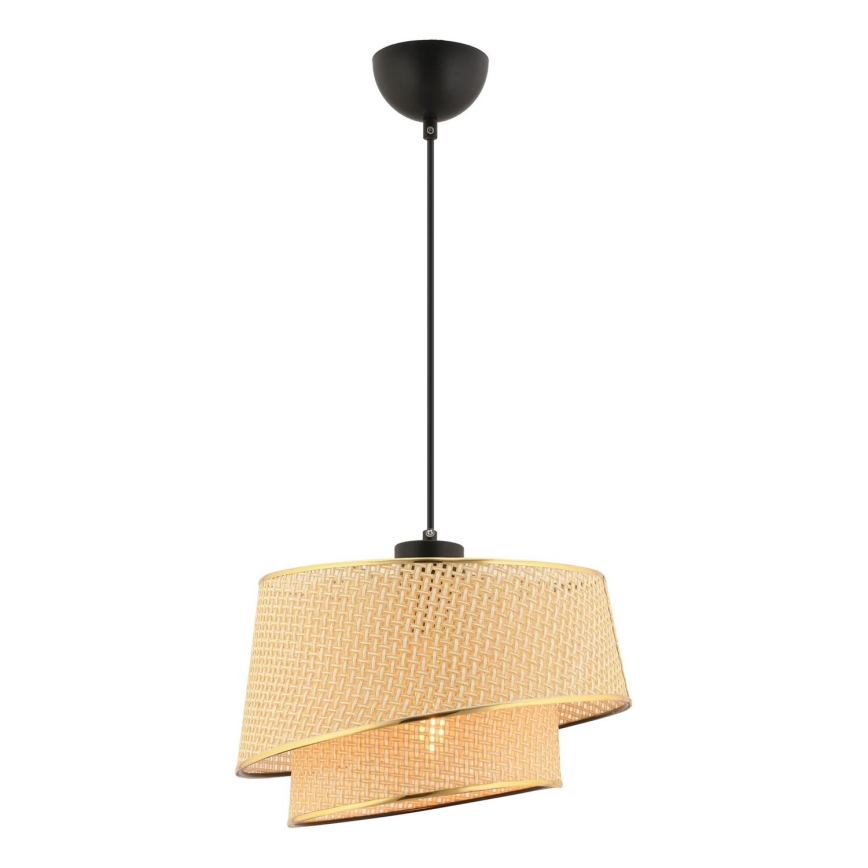 Pendelleuchte BARETTE 1xE27/60W/230V braun/gold