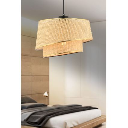 Pendelleuchte BARETTE 1xE27/60W/230V braun/gold