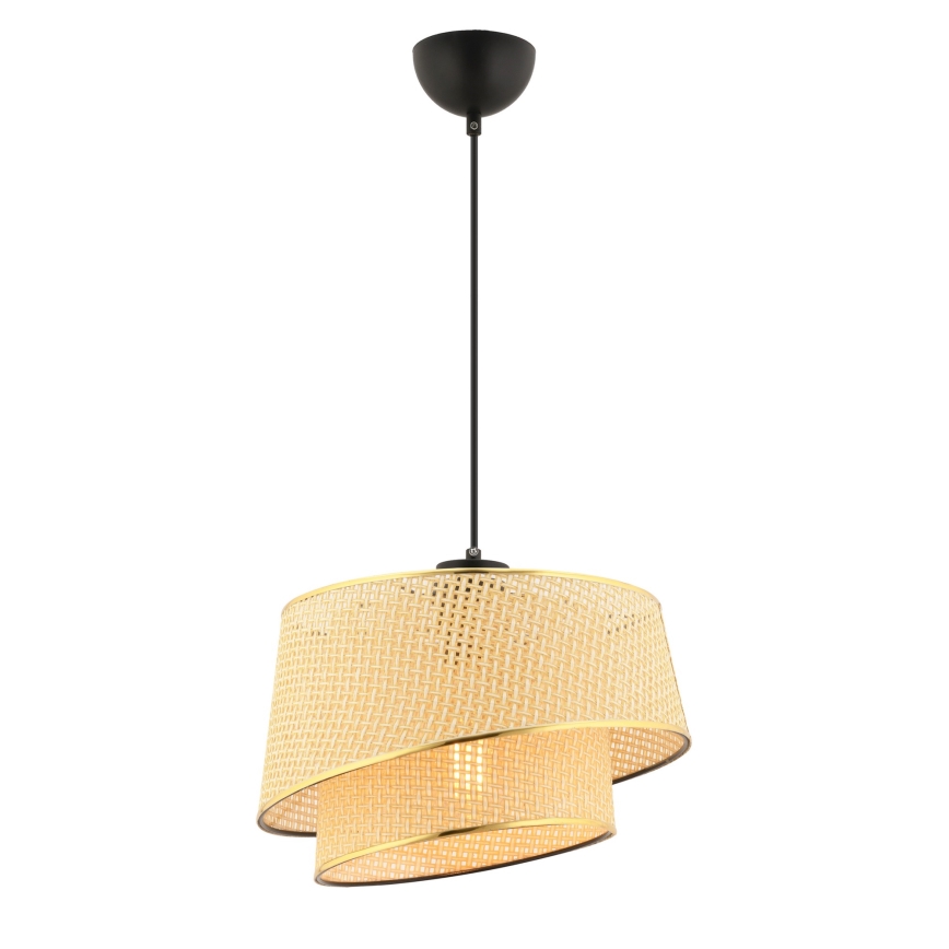 Pendelleuchte BARETTE 1xE27/60W/230V braun/gold