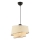 Pendelleuchte BARETTE 1xE27/60W/230V creme/glänzend chrom
