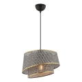 Pendelleuchte BARETTE 1xE27/60W/230V grau/gold