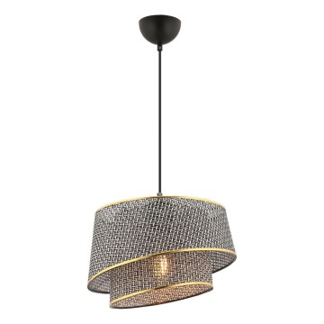 Pendelleuchte BARETTE 1xE27/60W/230V grau/gold