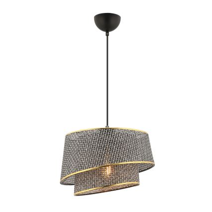 Pendelleuchte BARETTE 1xE27/60W/230V grau/gold