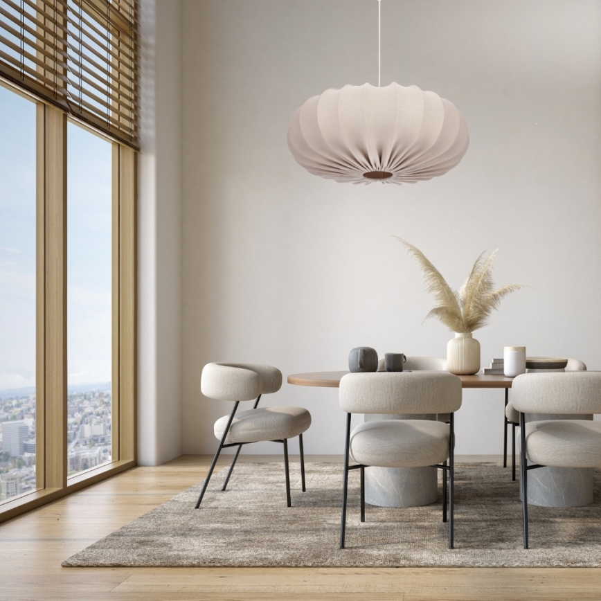 Pendelleuchte CAFEE mit Kabelaufhängung 1xE27/40W/230V, Ø 66 cm, Beige