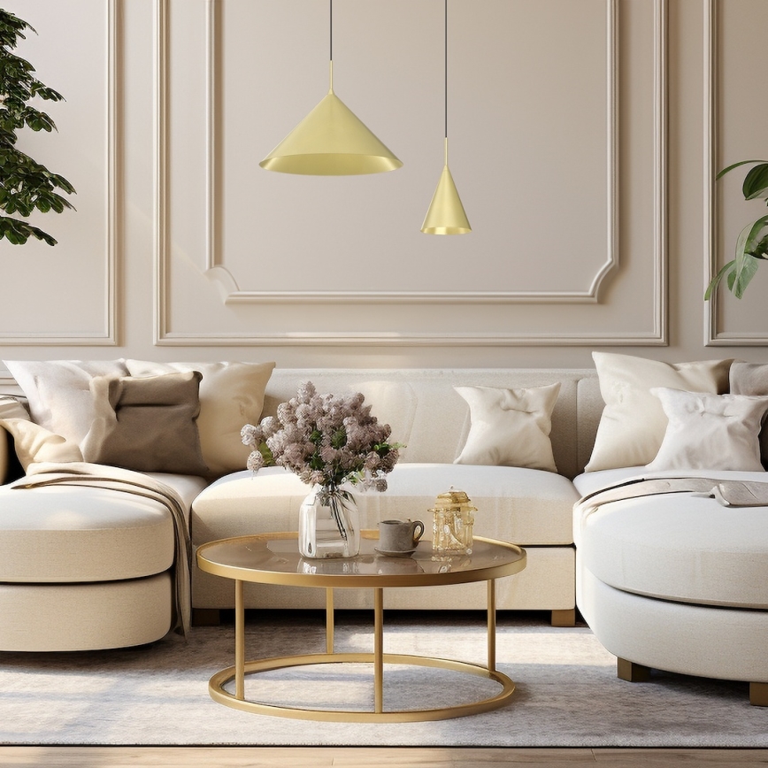 Pendelleuchte CAPITAL 1xGX53/15W/230V, Durchmesser 17 cm, goldfarben