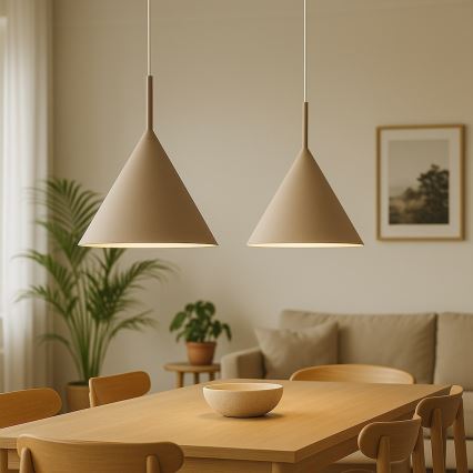 Pendelleuchte CAPITAL 1xGX53/15W/230V Ø 32 cm beige