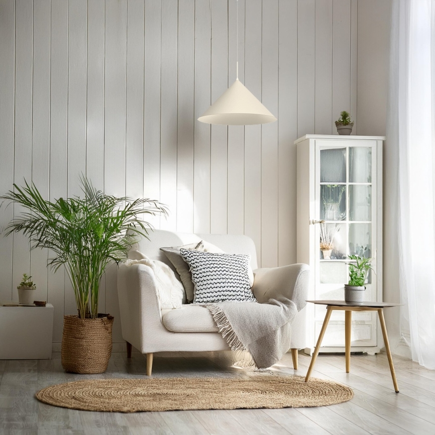 Pendelleuchte CAPITAL 1xGX53/15W/230V Ø 46 cm cremefarben