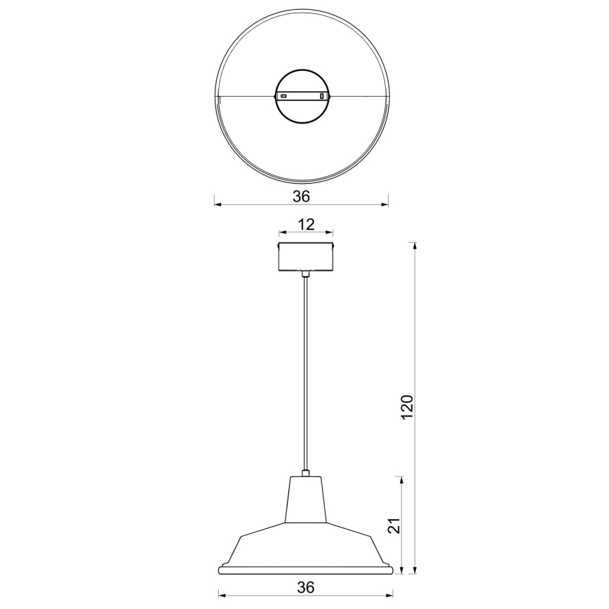 Pendelleuchte CLASS 1xE27/15W/230V Bronze