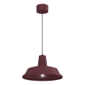 Pendelleuchte CLASS 1xE27/15W/230V burgunderrot