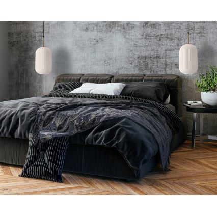 Pendelleuchte CRESTO 1xE27/40W/230V weiß/gold