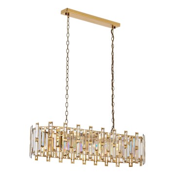 Pendelleuchte CRYSTALLINE 13xE14/40W/230V gold