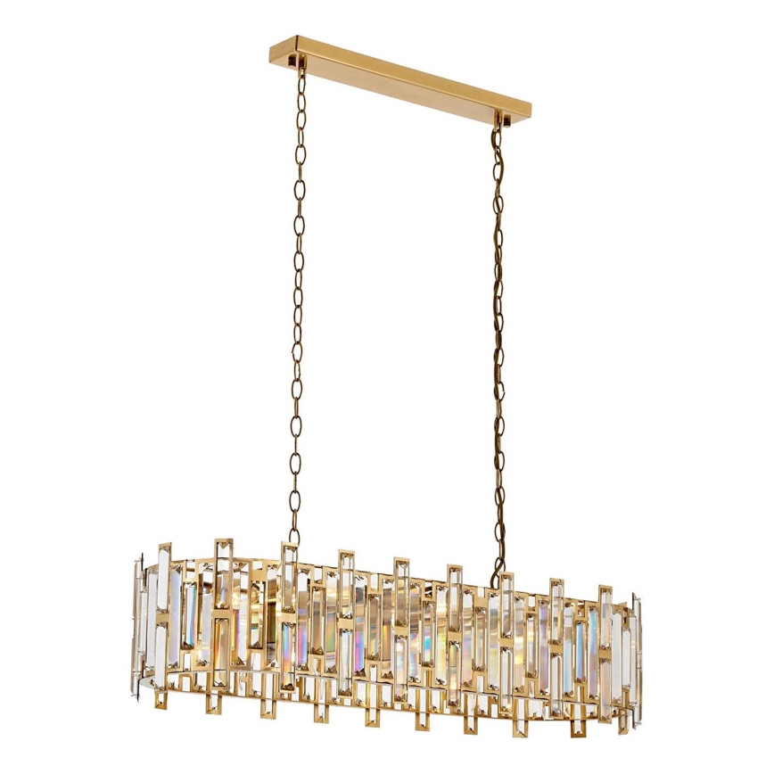 Pendelleuchte CRYSTALLINE 13xE14/40W/230V gold