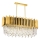 Pendelleuchte CRYSTALLINE 8xE27/40W/230V gold