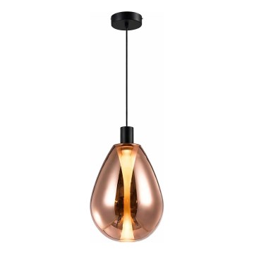 Pendelleuchte DENSO 1xGU10/10W/230V Ø 30 cm Kupfer/Schwarz