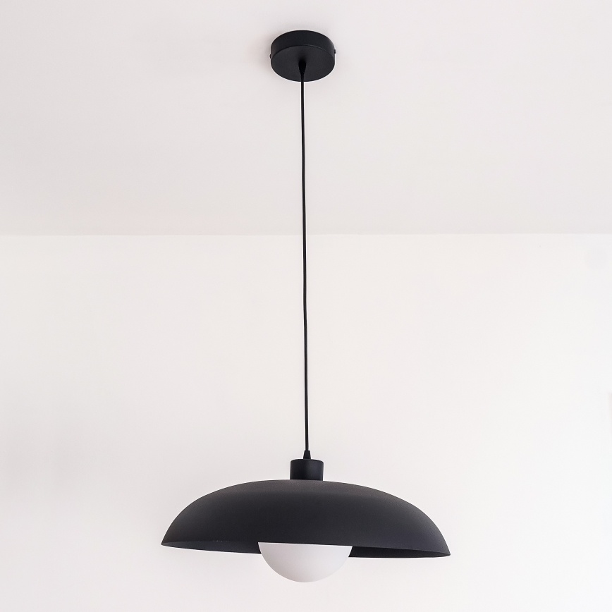 Pendelleuchte ECLIPSE an Kabel 1xE27/15W/230V schwarz
