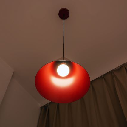 Pendelleuchte ETNA 1xE27/15W/230V Ø 25 cm rot