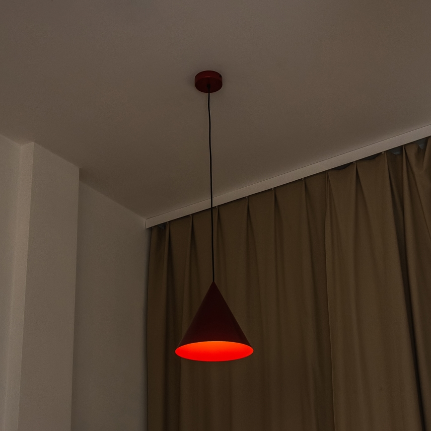 Pendelleuchte ETNA II 1xE27/15W/230V Ø 25 cm rot