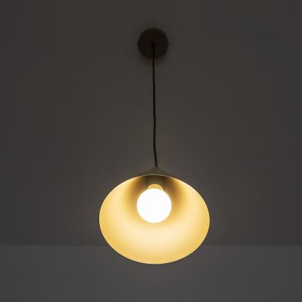 Pendelleuchte ETNA II mit Kabel 1xE27/15W/230V Ø 18,5 cm beige