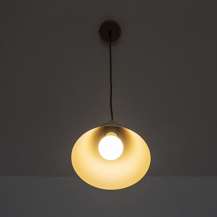 Pendelleuchte ETNA II mit Kabel 1xE27/15W/230V Ø 18,5 cm beige