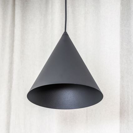 Pendelleuchte ETNA II mit Kabel, 1xE27/15W/230V, Ø 25 cm, schwarz