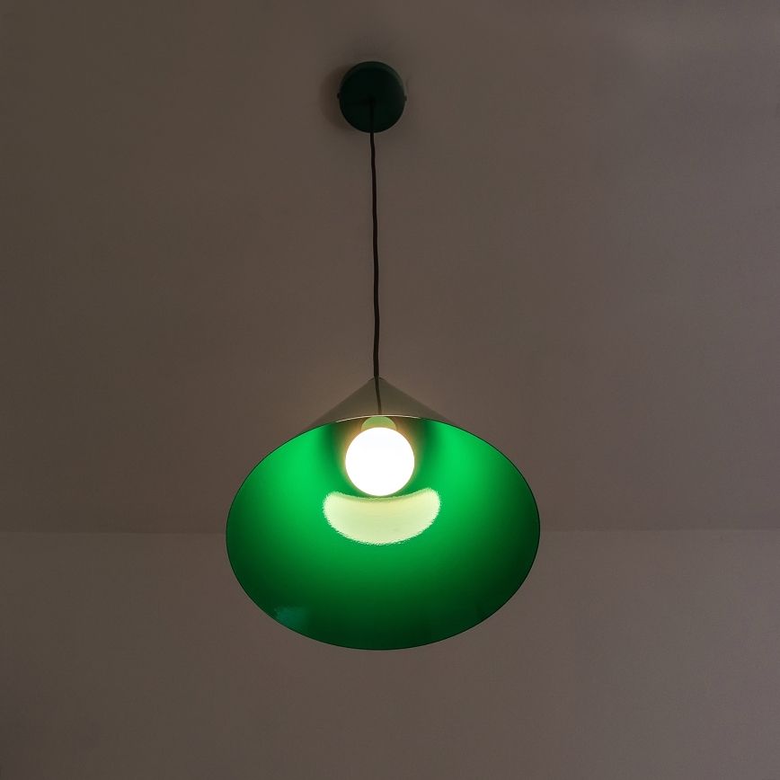 Pendelleuchte ETNA II mit Kabelaufhängung, 1 x E27, 15 W, 230 V, Ø 25 cm, grün