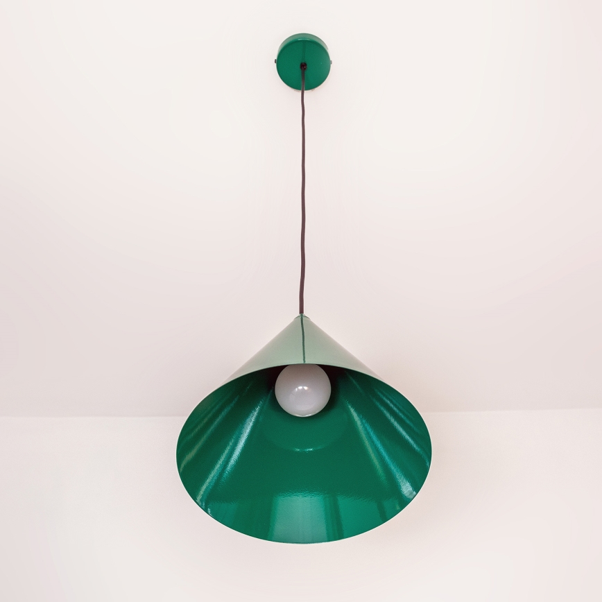 Pendelleuchte ETNA II mit Kabelaufhängung, 1 x E27, 15 W, 230 V, Ø 25 cm, grün
